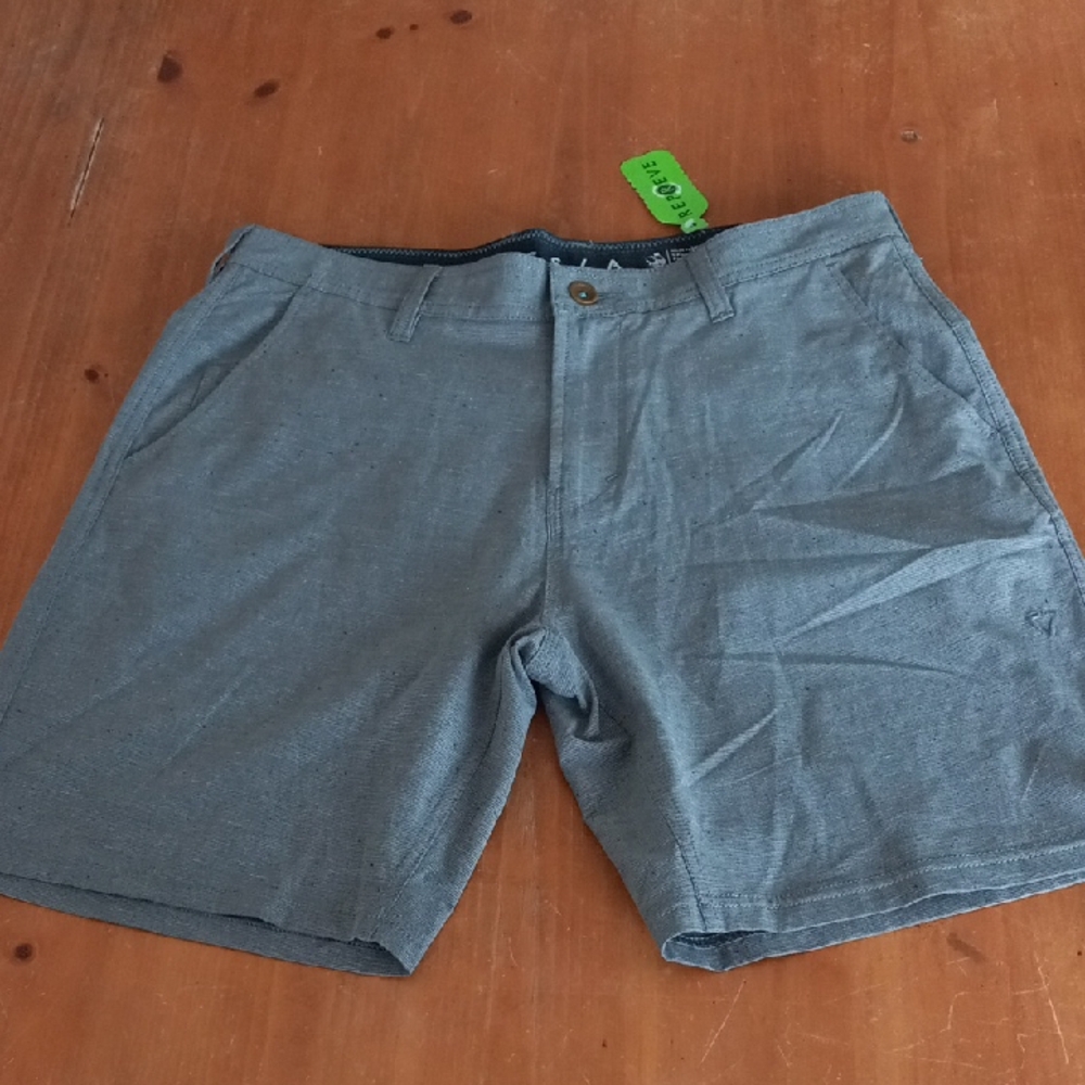 Nwt Men's Vissla Canyons Hybrid Gray Shorts Size 32
